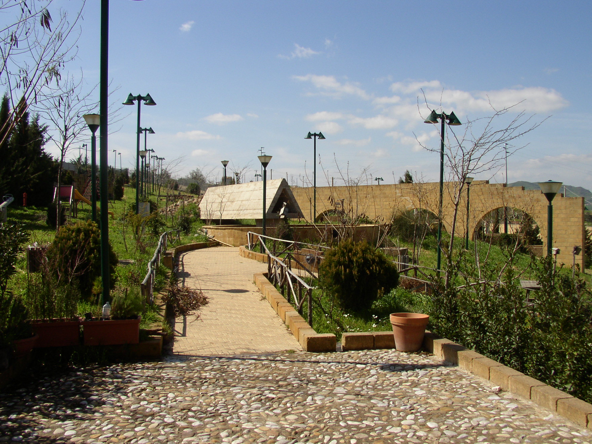 Vista del Parco urbano di Aliminusa
